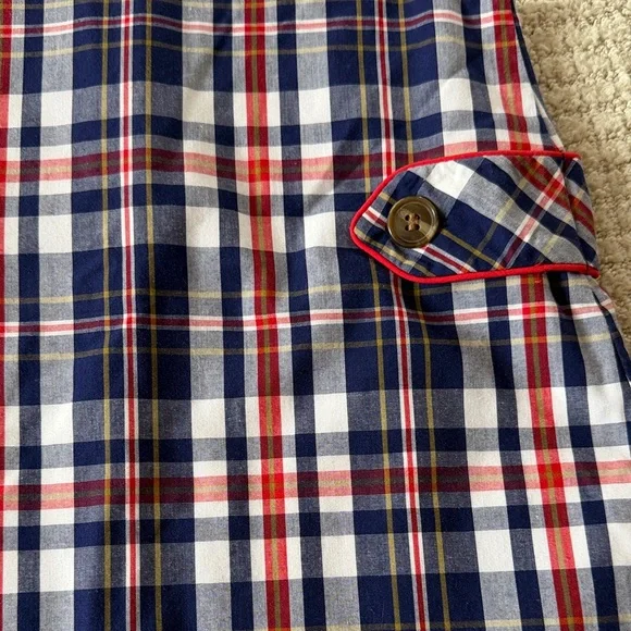 The Beaufort Bonnet Company Navy and Red Plaid Dress - Picture 4 of 6